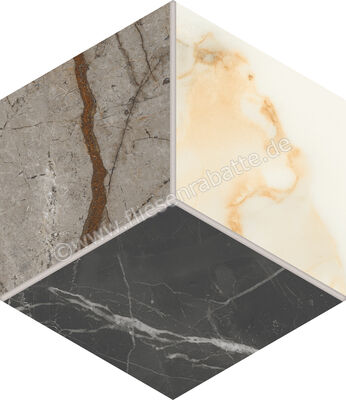  Marca Corona Scultorea Mix Warm 21.6x25 cm Bodenfliese / Wandfliese Esagona Mix Warm Matt Eben Naturale J560 | 674824