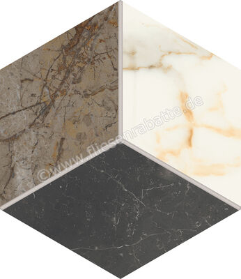  Marca Corona Scultorea Mix Warm 21.6x25 cm Bodenfliese / Wandfliese Esagona Mix Warm Matt Eben Naturale J560 | 674827