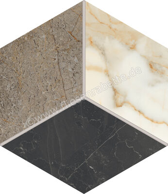  Marca Corona Scultorea Mix Warm 21.6x25 cm Bodenfliese / Wandfliese Esagona Mix Warm Matt Eben Naturale J560 | 674830