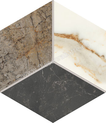  Marca Corona Scultorea Mix Warm 21.6x25 cm Bodenfliese / Wandfliese Esagona Mix Warm Matt Eben Naturale J560 | 674833
