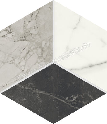  Marca Corona Scultorea Mix Cold 21.6x25 cm Bodenfliese / Wandfliese Esagona Mix Cold Matt Eben Naturale J561 | 674836