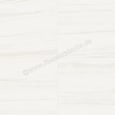  Marca Corona Scultorea Delicata Bianco Striato 120x120 cm Bodenfliese / Wandfliese Glänzend Eben Velvet K218 | 675133