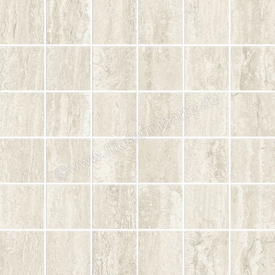  Marca Corona Scultorea Delicata Travertino Bianco 30x30 cm Mosaik Tessere Matt Eben Naturale K290 | 675391