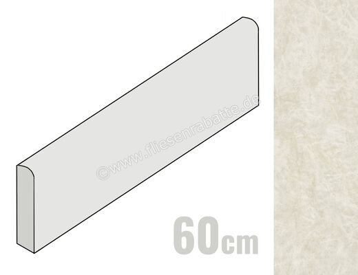 Marca Corona Scultorea Delicata Taj Mahal Cristallo 7.2x60 cm Sockel Glänzend Eben Reflex K421 | 675532