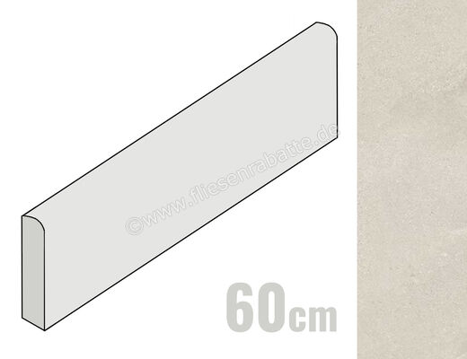  Marca Corona Arkislate Luna 7.2x60 cm Sockel Matt Strukturiert Naturale K574 | 676405