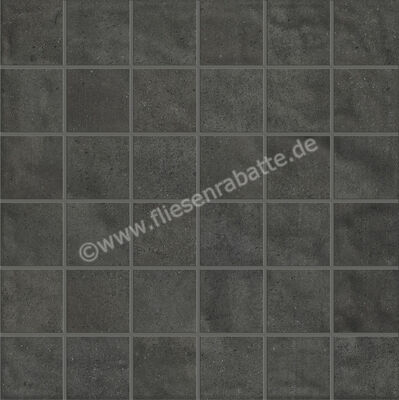  Emilceramica Forme Antracite 30x30 cm Mosaik 5x5 Matt Strukturiert Silktech EMWL | 676741