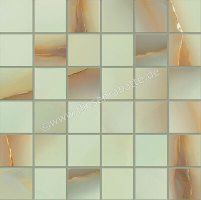  Emilceramica Tele Di Marmo Pure Onyx Onyx Giada 30x30 cm Mosaik 5x5 Matt Eben Silktech EMQM | 677113