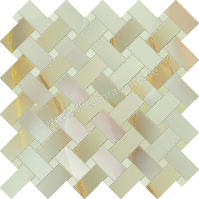  Emilceramica Tele Di Marmo Pure Onyx Onyx Giada 30x30 cm Mosaik Intrecci Glänzend Eben Full Lappato EMR0 | 677137