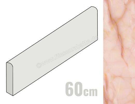  Emilceramica Tele Di Marmo Pure Onyx Onyx Malva 7x60 cm Sockel Glänzend Eben Full Lappato EMQJ | 677149