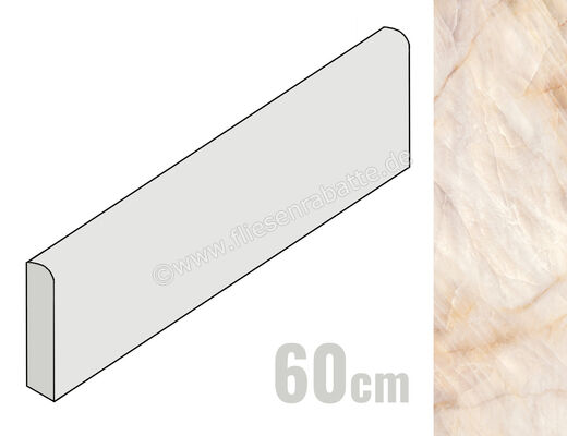  Emilceramica Tele Di Marmo Crystal Extra Pink 7x60 cm Sockel Matt Eben Silktech ENX6 | 677281