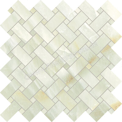  Emilceramica Tele Di Marmo Crystal Extra Light Green 30x30 cm Mosaik Intrecci Glänzend Eben Full Lappato ENQP | 677302