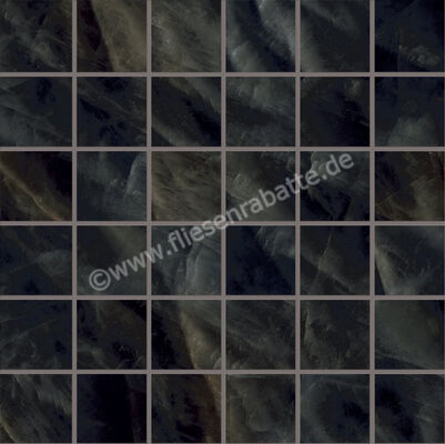  Emilceramica Tele Di Marmo Crystal Vitrum Black 30x30 cm Mosaik Vitrum 5x5 Glänzend Eben Full Lappato ENQJ | 677311