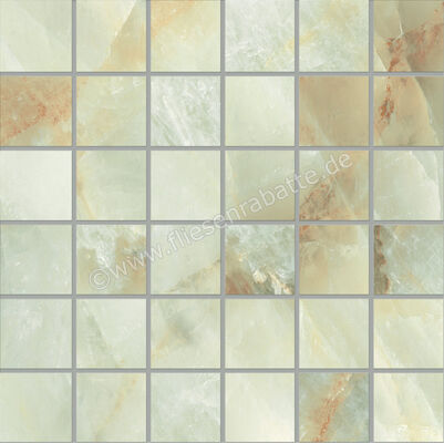  Emilceramica Tele Di Marmo Crystal Extra Light Green 30x30 cm Mosaik 5x5 Glänzend Eben Full Lappato ENQH | 677314