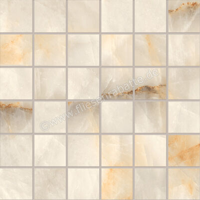  Emilceramica Tele Di Marmo Crystal Extra Ivory 30x30 cm Mosaik 5x5 Matt Eben Silktech ENQD | 677317