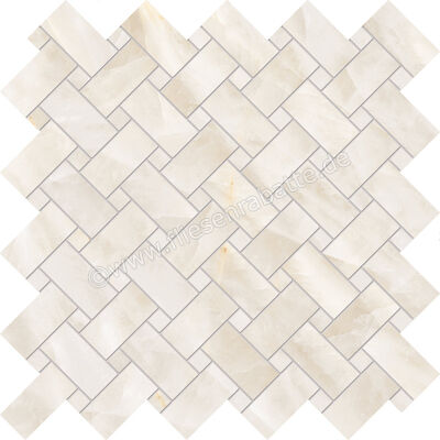  Emilceramica Tele Di Marmo Crystal Vitrum White 30x30 cm Mosaik Intrecci Vitrum Matt Eben Silktech ENQE | 677332