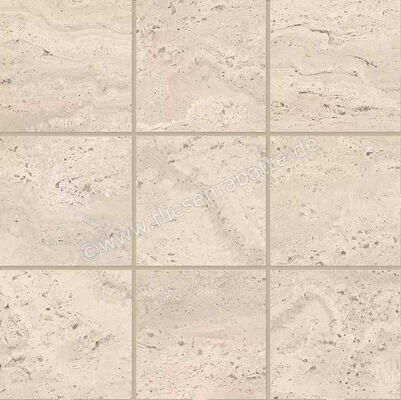  Emilceramica Dual Travertine Beige Poro Aperto 30x30 cm Mosaik 10x10 Matt Eben Naturale ENTK | 677386