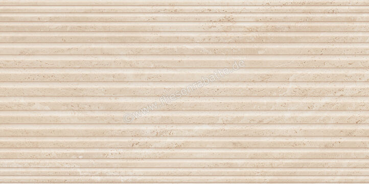  Emilceramica Dual Travertine Beige Poro Aperto 60x120 cm Wandfliese Decori Roma Matt Strukturiert Silktech ENS6 | 677401