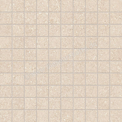  Emilceramica Pietra Essenza Sabbia 30x30 cm Mosaik 3x3 Matt Eben Silktech ENUJ | 677803