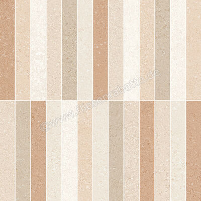  Emilceramica Pietra Essenza Multicolor 29.6x29.6 cm Mosaik Gessetti Matt Eben Silktech ENVM | 677815