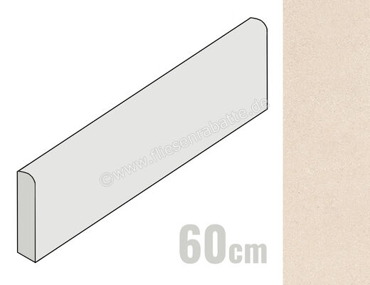  Emilceramica Pietra Essenza Sabbia 7x60 cm Sockel Matt Eben Silktech ENUM | 677890