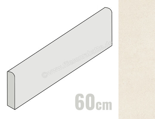  Emilceramica Pietra Essenza Avorio 7x60 cm Sockel Matt Eben Silktech ENUQ | 677899