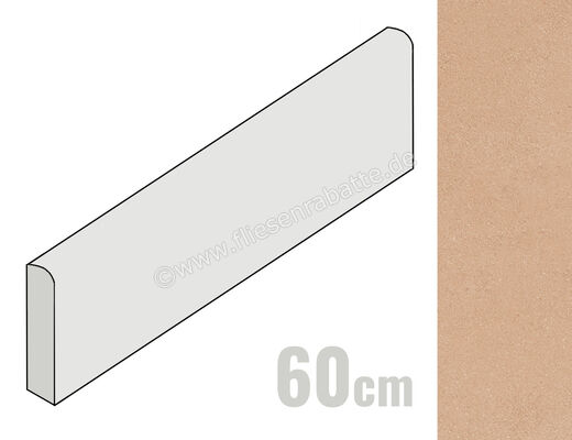  Emilceramica Pietra Essenza Rosso Siena 7x60 cm Sockel Matt Eben Silktech ENUS | 677905