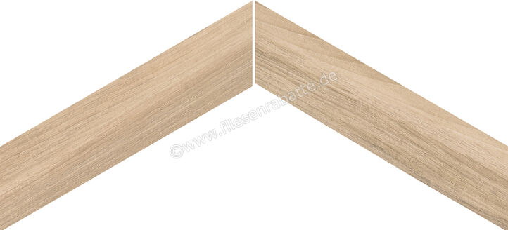  Emilceramica Sleekwood Beige 11x54 cm Bodenfliese / Wandfliese Chevron Matt Strukturiert Naturale EFC0 | 678025
