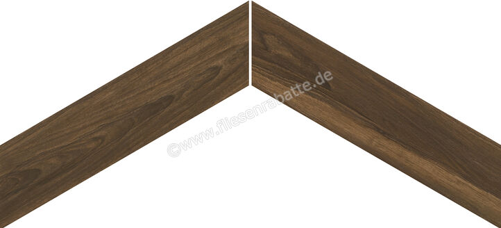  Emilceramica Sleekwood Nut 11x54 cm Bodenfliese / Wandfliese Chevron Matt Strukturiert Naturale EFC1 | 678028