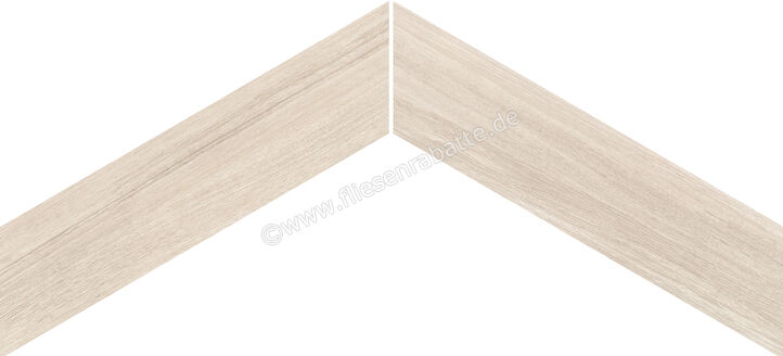  Emilceramica Sleekwood White 11x54 cm Bodenfliese / Wandfliese Chevron Matt Strukturiert Naturale EFCY | 678043