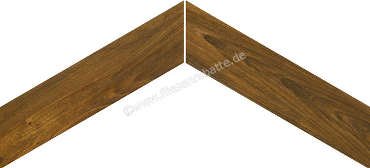  Emilceramica Sleekwood Mohogany 11x54 cm Bodenfliese / Wandfliese Chevron Matt Strukturiert Naturale EFCZ | 678046