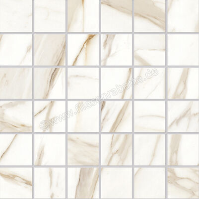  Emilceramica Tele Di Marmo Reloaded Calacatta Gold Canova 30x30 cm Mosaik 5x5 Matt Eben Naturale E0Q6 | 678094
