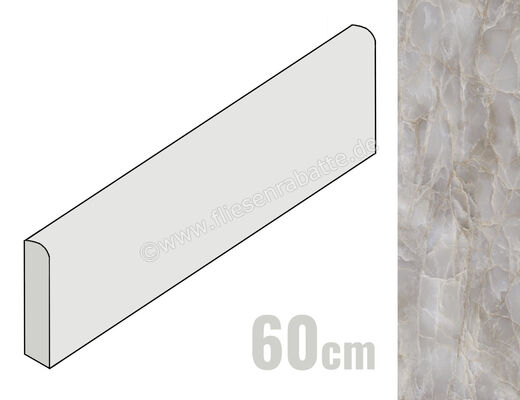  Emilceramica Tele Di Marmo Reloaded Onice Klimt 7x60 cm Sockel Glänzend Eben Full Lappato E0RL | 678145