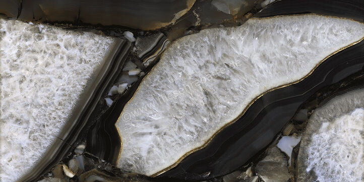  Emilceramica Tele Di Marmo Precious Agate Black 60x120 cm Bodenfliese / Wandfliese Glänzend Eben Full Lappato ELN2 | 678410