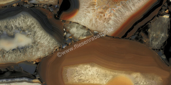  Emilceramica Tele Di Marmo Precious Agate Brown 60x120 cm Bodenfliese / Wandfliese Glänzend Eben Full Lappato ELN3 | 678422