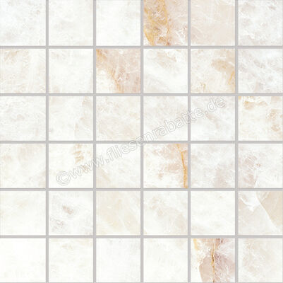  Emilceramica Tele Di Marmo Precious Crystal White 30x30 cm Mosaik 5x5 Matt Eben Silktech ELV7 | 678455
