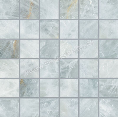  Emilceramica Tele Di Marmo Precious Crystal Azure 30x30 cm Mosaik 5x5 Glänzend Eben Full Lappato ELVE | 678461