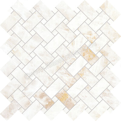  Emilceramica Tele Di Marmo Precious Crystal White 30x30 cm Mosaik Intrecci Matt Eben Silktech ELVG | 678464