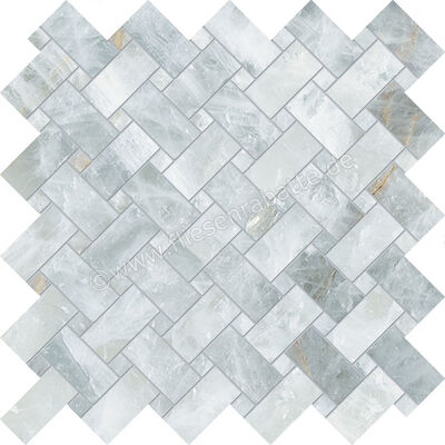  Emilceramica Tele Di Marmo Precious Crystal Azure 30x30 cm Mosaik Intrecci Glänzend Eben Full Lappato ELVN | 678470