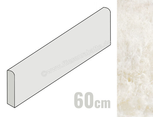  Emilceramica Tele Di Marmo Precious Crystal Ambra 7x60 cm Sockel Glänzend Eben Full Lappato ELVV | 678485