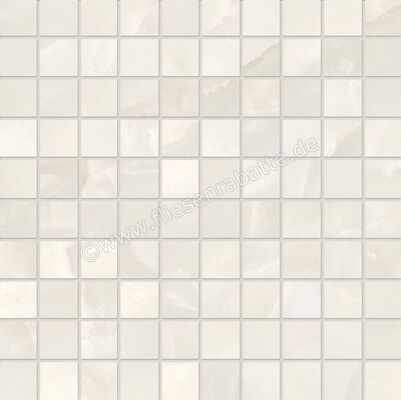  Emilceramica Tele Di Marmo Onyx Onyx Ivory 30x30 cm Mosaik 3x3 Matt Eben Silktech EKZ6 | 678614
