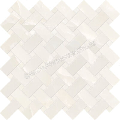  Emilceramica Tele Di Marmo Onyx Onyx Ivory 30x30 cm Mosaik Intrecci Matt Eben Silktech EKZK | 678629