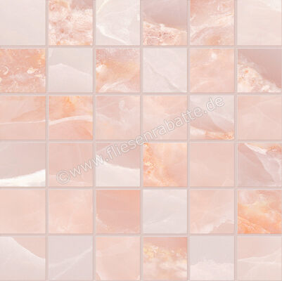  Emilceramica Tele Di Marmo Onyx Onyx Pink 30x30 cm Mosaik 5x5 Matt Eben Silktech EKYT | 678638
