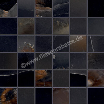  Emilceramica Tele Di Marmo Onyx Onyx Black 30x30 cm Mosaik 5x5 Glänzend Eben Full Lappato EKYY | 678668