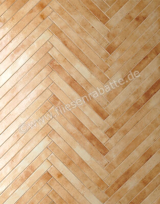  Ceramica Rondine Colors Beige 4.8x45 cm Bodenfliese / Wandfliese Brick Glänzend Strukturiert Naturale J92074 | 679214