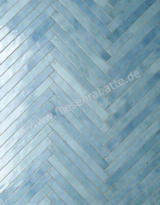  Ceramica Rondine Colors Sky 4.8x45 cm Bodenfliese / Wandfliese Brick Glänzend Strukturiert Naturale J92081 | 679403