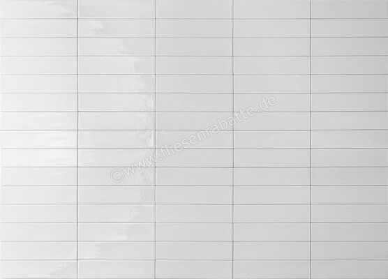  Ceramica Rondine Mojave White 6x25 cm Bodenfliese / Wandfliese Brick Glänzend Strukturiert Naturale J91283 | 680207