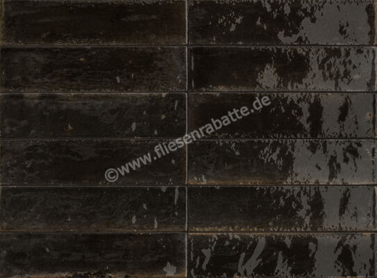  Ragno Look Nero 6x24 cm Dekor Glänzend Strukturiert Naturale R8FN | 680384
