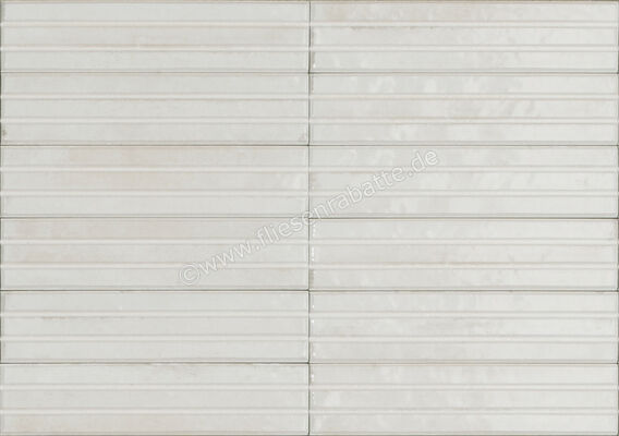  Ragno Look Bianco 6x24 cm Dekor Struttura 3D Yubi Glänzend Strukturiert Naturale RCU2 | 680411