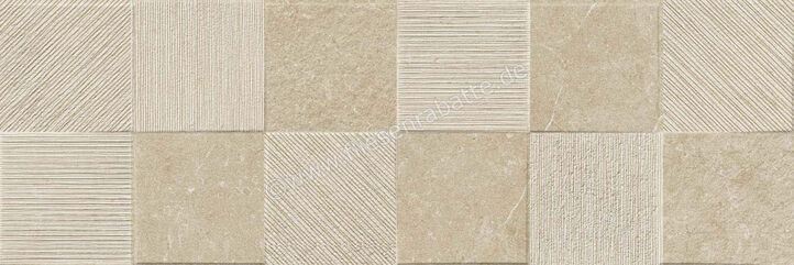  Ragno Eterna Greige 30x90 cm Wandfliese Quadro 3D Matt Strukturiert Naturale R8HW | 680843