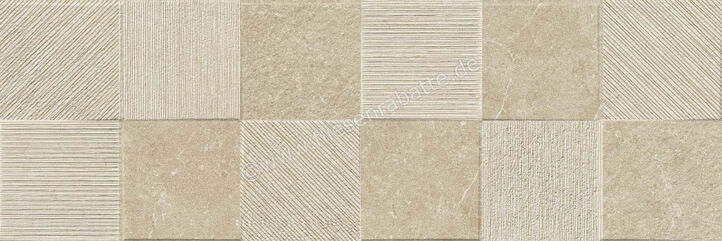  Ragno Eterna Greige 30x90 cm Wandfliese Quadro 3D Matt Strukturiert Naturale R8HW | 680849